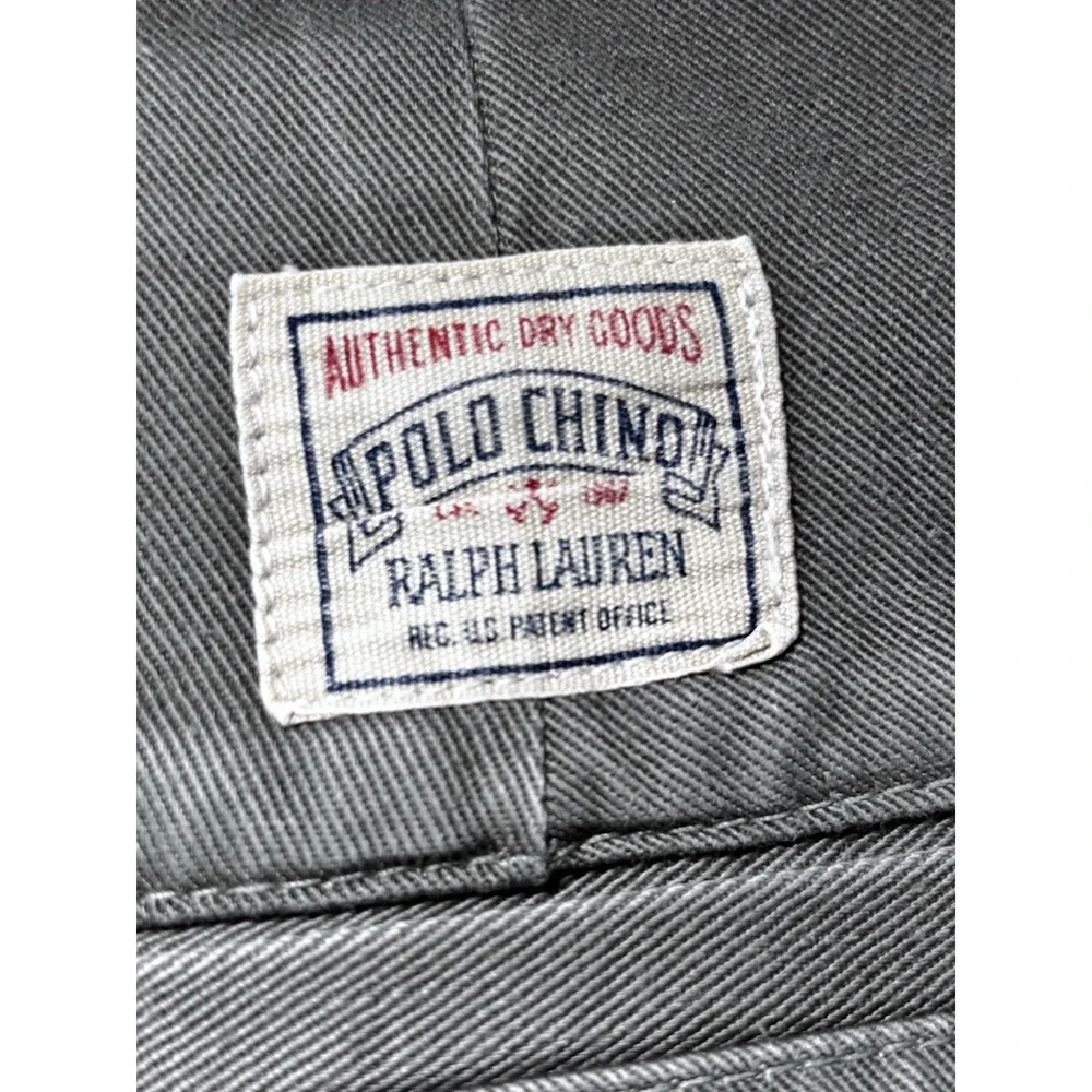 Vtg Polo‎ Ralph Lauren Men's Chino Khaki Pants Pleated 35X32 Preppy Designer